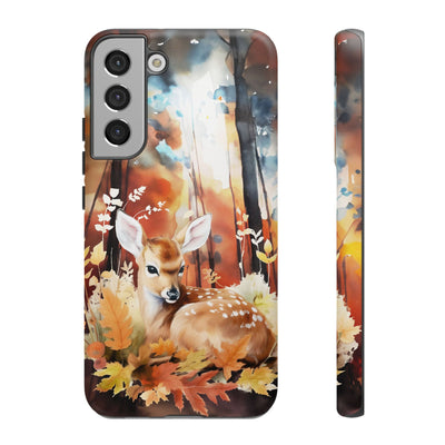 Autumn Fall Deer Forest Gift for Her Cute Phone Case for, Samsung Galaxy S24, S23, S22, S21, IPhone 16 Case | Iphone 15, Iphone 14, IPhone 13 Case