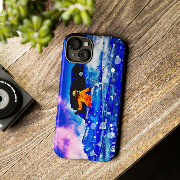 Cute IPhone Case | iPhone 15 Case | iPhone 15 Pro Max Case, Iphone 14 Case, Iphone 14 Pro Max Case IPhone Case for Art Lovers, Skier Mountain - Studio40ParkLane
