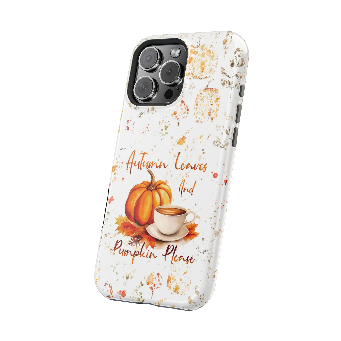 Fall Leaves Pumpkins Tough Magsafe Cute Phone Cases for Iphone | iPhone 15 Case | iPhone 15 Pro Max Case, Iphone 14, Iphone 14 13 12 11 10 9 8 7 - Studio40ParkLane