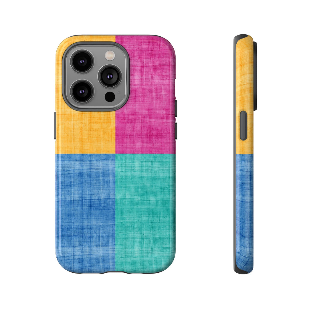 Impact Resistant, Colored Shapes, Cute Phone Cases for Samsung S24, S23, S22, S21, IPhone 15 pro Iphone 14 pro Iphone 13 IPhone 12 Iphone 11 - Studio40ParkLane