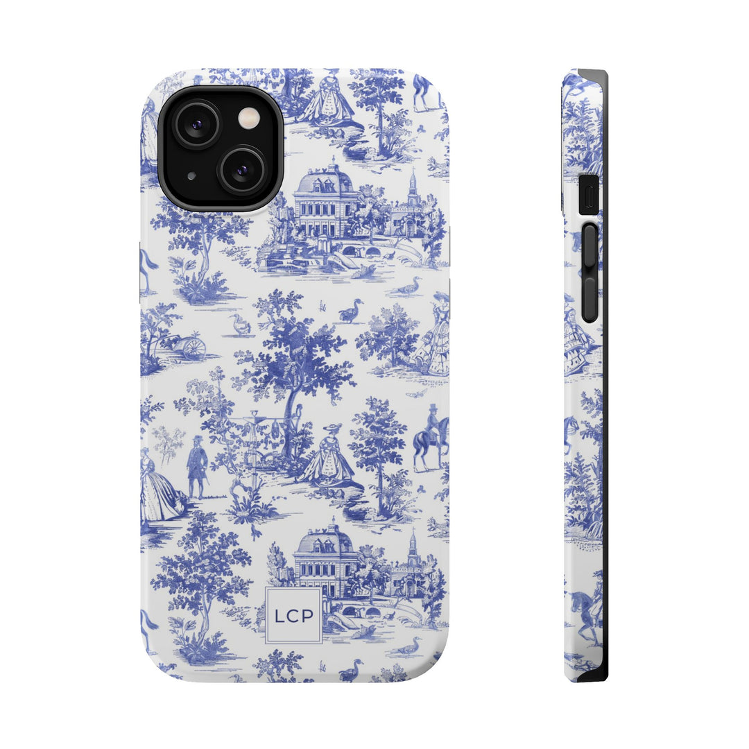 Custom Personalized French Toile Magsafe Phone Case for Iphone 18 - iPhone 17 Pro Max Air Plus 15 14 13 12 11, Samsung Galaxy Phone Cases - Studio40ParkLane