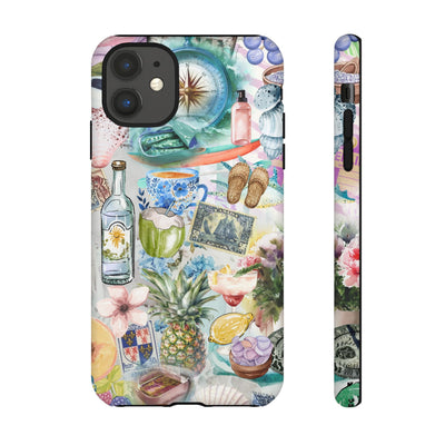 Impact Resistant, Travel Coquette Collage, Cute Phone Cases for Samsung S24, S23, S22, S21, IPhone 15 pro Iphone 14 pro Iphone 13 IPhone 12 Iphone 11