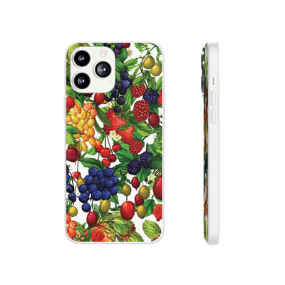 Cute Flexi Phone Cases, For Samsung Galaxy and Iphone, Summer Mixed Fruit, Galaxy S23 Phone Case, Samsung S22 Case, Samsung S21, Iphone 15, Iphone 14, Iphone 13