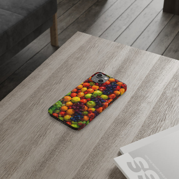 Slim Cute Phone Cases for Iphone | iPhone 15 Case | iPhone 15 Pro Max Case, Iphone 14, Iphone 14 Pro Max, Iphone 13, Summer Assorted Fruits - Studio40ParkLane