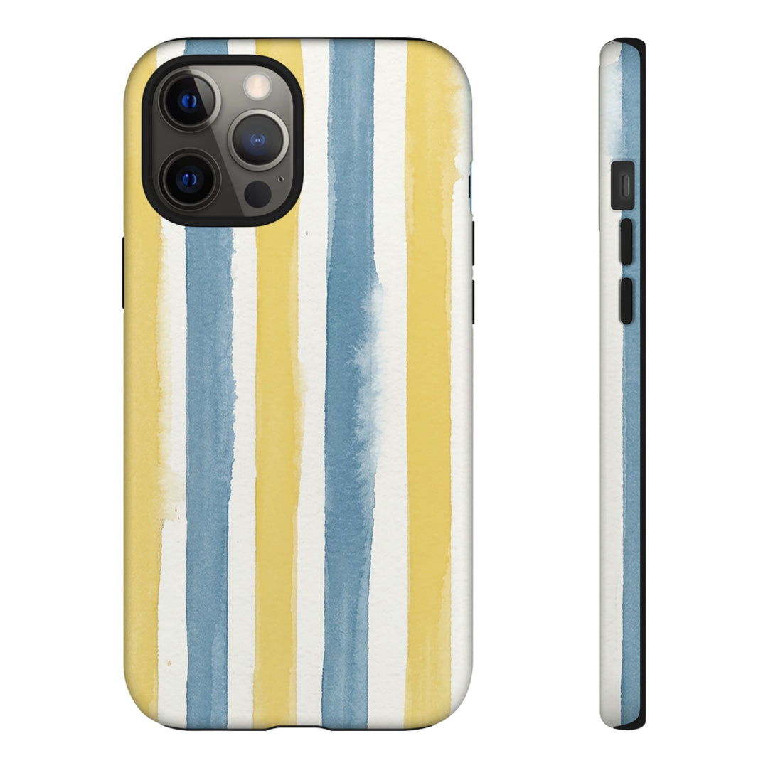 Tough Cute Yellow Stripes Phone Case, for IPhone 17 Pro Max | Iphone 17 Air, Iphone 16, IPhone 15, 14 13 12, Samsung Galaxy S26, S25, S24, S23 - Studio40ParkLane