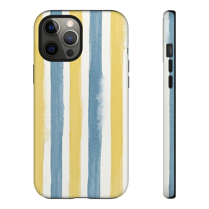 Tough Cute Yellow Stripes Phone Case, for IPhone 17 Pro Max | Iphone 17 Air, Iphone 16, IPhone 15, 14 13 12, Samsung Galaxy S26, S25, S24, S23 - Studio40ParkLane