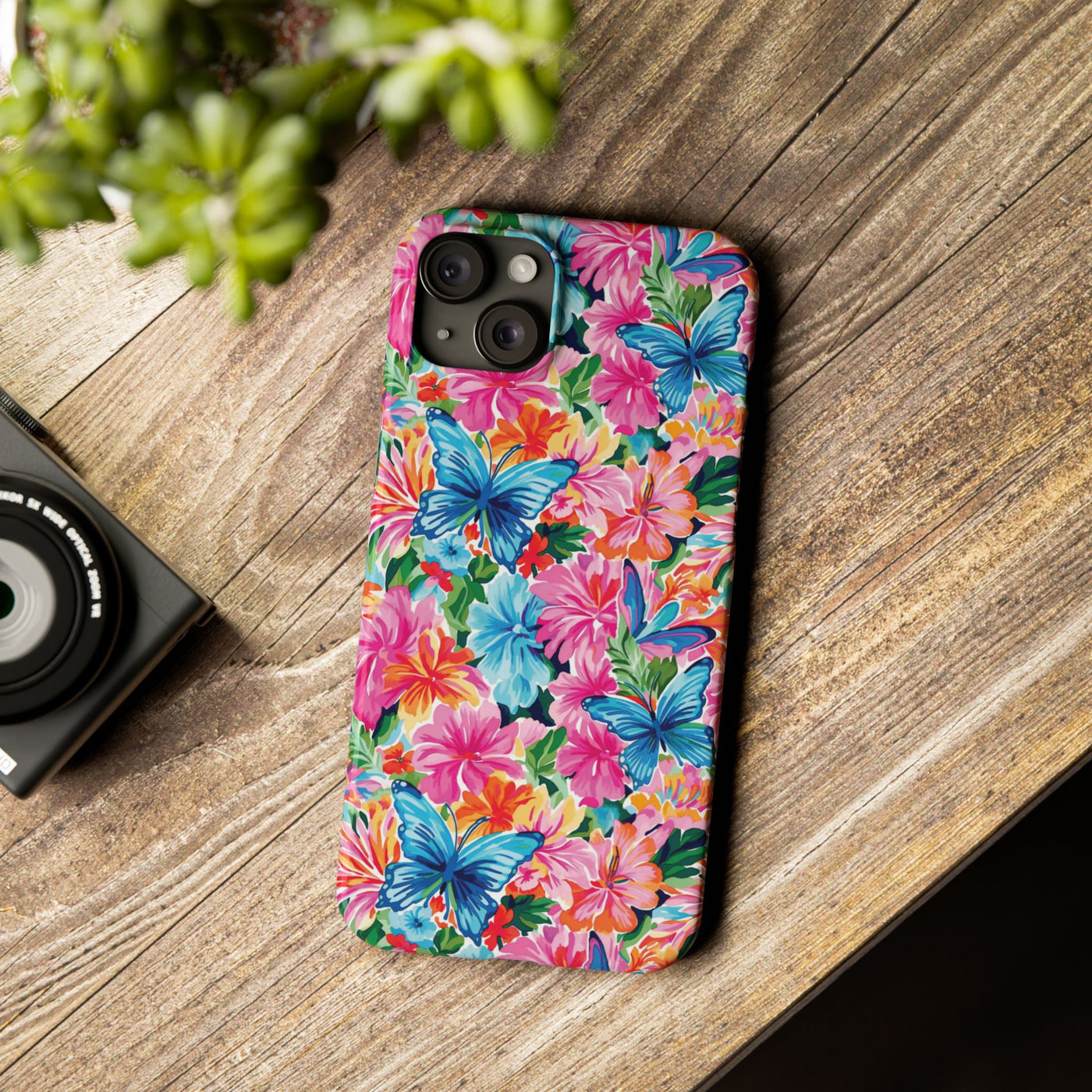Slim Butterflies Flowers Gift for Her Cute Phone Cases for Iphone 16 Pro Max | iPhone 15 Case | iPhone 15 Pro Max Case, Iphone 14, 13, 12, 11, 10, 8, 7 - Studio40ParkLane