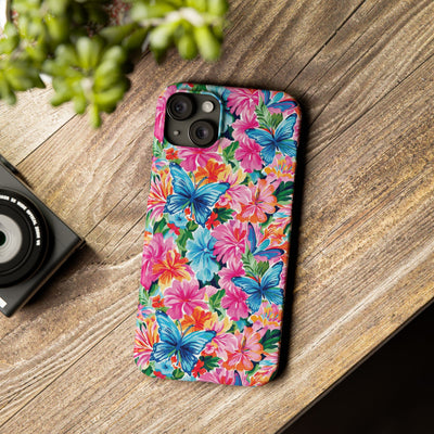 Slim Butterflies Flowers Gift for Her Cute Phone Cases for Iphone 16 Pro Max | iPhone 15 Case | iPhone 15 Pro Max Case, Iphone 14, 13, 12, 11, 10, 8, 7 - Studio40ParkLane