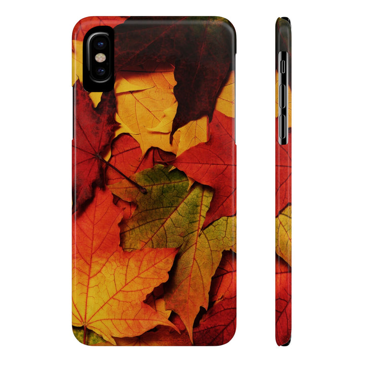 Slim Autumn Fall Leaves Gift Cute Phone Cases for Iphone 16 | iPhone 15 Case | iPhone 15 Pro Max Case, Iphone 14, Iphone 14 Pro Max, Iphone 13, Slim Mom Dad Gift - Studio40ParkLane