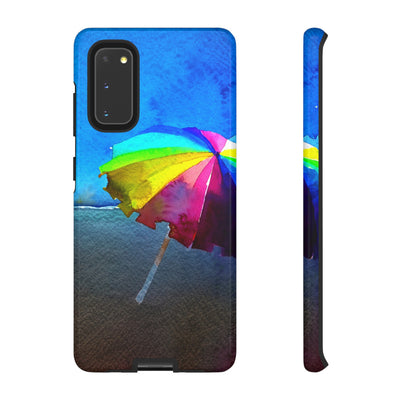 Cute Samsung Case | Cool Iphone Case | Summer Colorful Beach Parasol, Samsung S24, S23, S22, S21, IPhone 15 Case | Iphone 14 Case, Iphone 13 Case