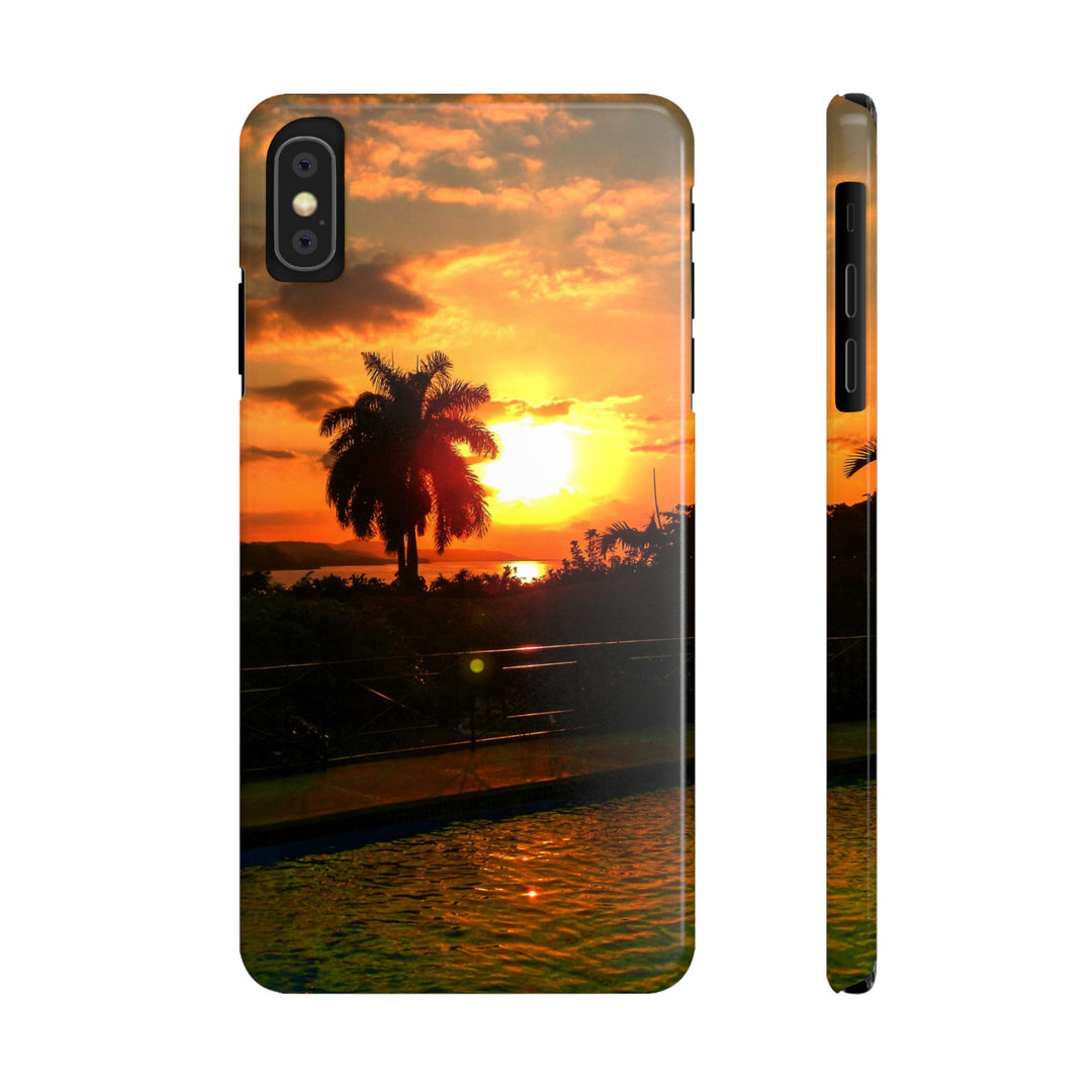 Slim Cute Phone Cases for Iphone - | iPhone 15 Case | iPhone 15 Pro Max Case, Iphone 14 Case, Iphone 14 Pro Max, Iphone 13, Summer Jamaica Sunset - Studio40ParkLane