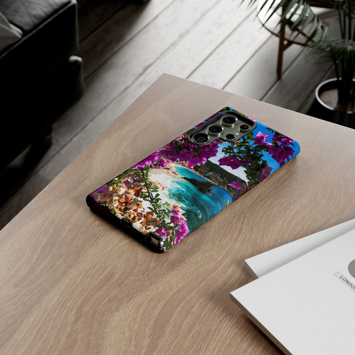 Impact Resistant, Bougainvillea Seaview, Cute Phone Cases for Samsung S24, S23, S22, S21, IPhone 15 pro Iphone 14 pro Iphone 13 IPhone 12 Iphone 11 - Studio40ParkLane
