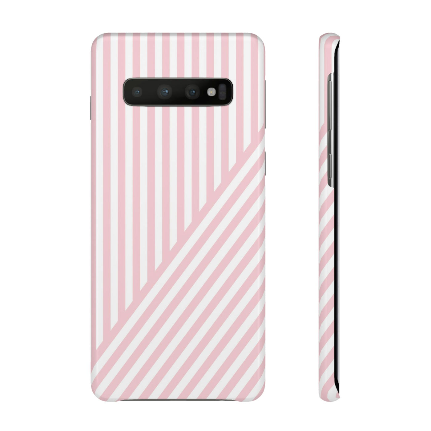 Aesthetic Sweet Pink Stripes Cute Phone Case Sleek Snap - For iPhone 17 Pro Max iPhone 16 Pro iPhone 15 Iphone 14 Plus 13 Pro 12 11 10 Gift