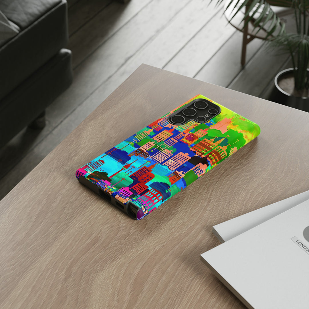 Cute Samsung Case | Cool Iphone Case | Summer City Skyline, Samsung S24, S23, S22, S21, IPhone 15 Case | Iphone 14 Case, Iphone 13 Case - Studio40ParkLane