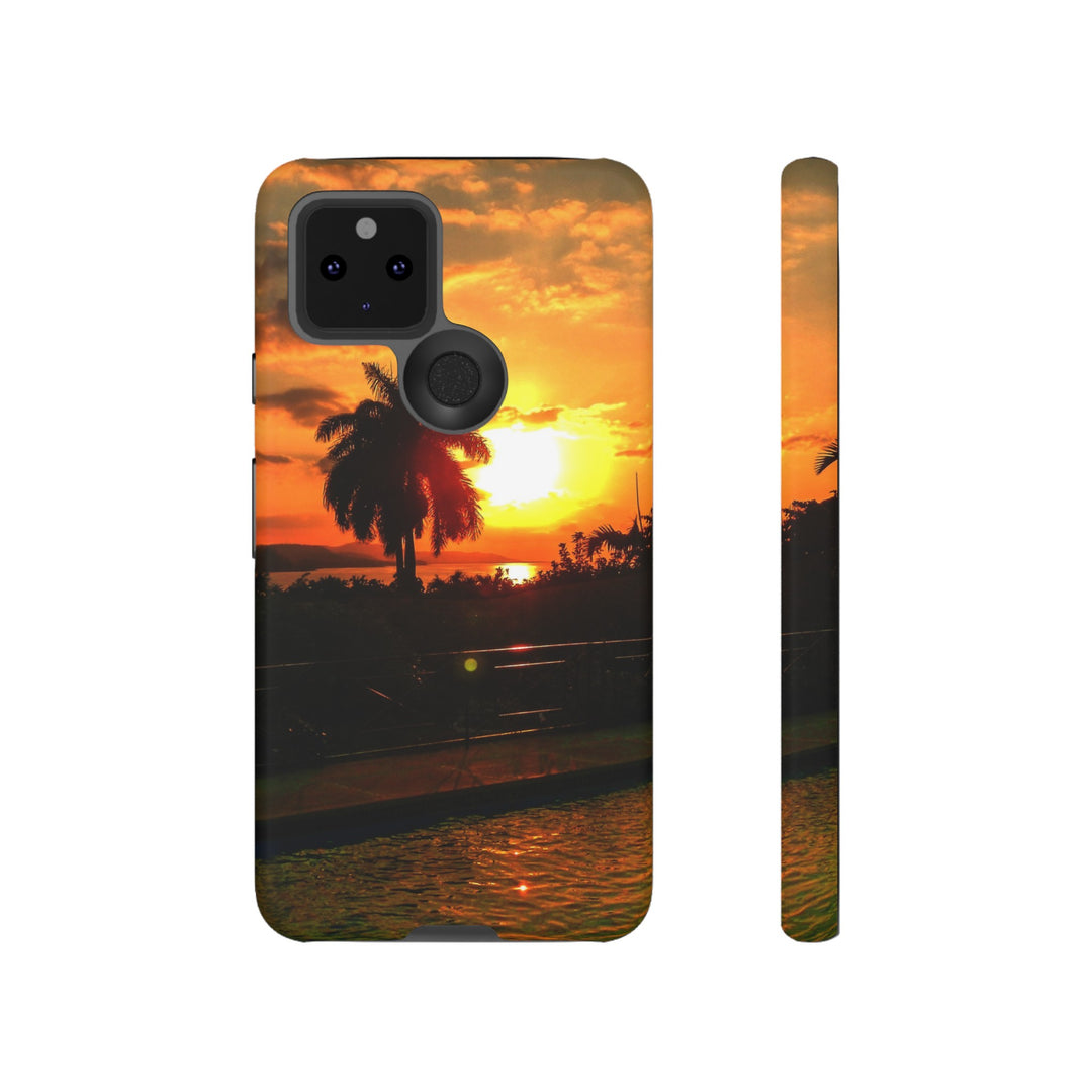 Cute Samsung Case | Cool Iphone Case | Summer Jamaica Pool Sunset, Samsung S24, S23, S22, S21, IPhone 15 Case | Iphone 14 Case, Iphone 13 Case - Studio40ParkLane