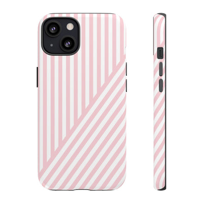 Custom Personalized Tough Phone Case - Aesthetic Stripes - For iPhone 17 Pro Max iPhone 16 Pro iPhone 15 Iphone 14 Iphone 13 Plus 13 12 11 - Studio40ParkLane