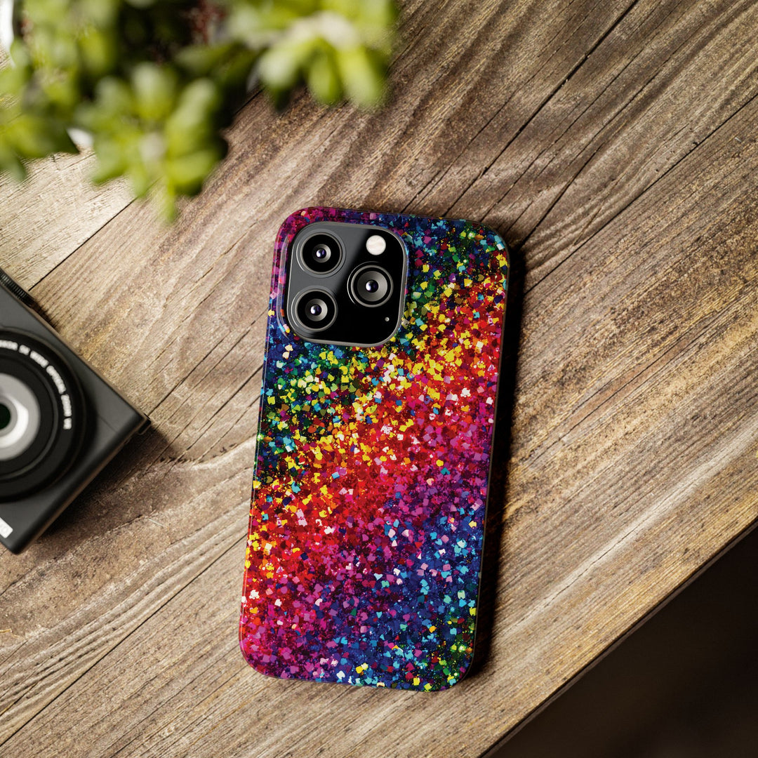 Slim Non - Glitter Muted Color Faux Play on Glitter Effect Gift for Her Cute Phone Cases for Iphone 16 Pro Max | iPhone 15 Case | iPhone 15 Pro Max Case, Iphone 14, Iphone 14 Pro Max, Iphone 13 12 11 8 7 - Studio40ParkLane