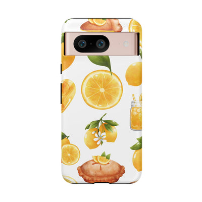 Impact Resistant, Lemon Fruit Pie, Cute Phone Cases for Samsung S24, S23, S22, S21, IPhone 15 pro Iphone 14 pro Iphone 13 IPhone 12 Iphone 11