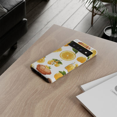 Impact Resistant, Lemon Fruit Pie, Cute Phone Cases for Samsung S24, S23, S22, S21, IPhone 15 pro Iphone 14 pro Iphone 13 IPhone 12 Iphone 11