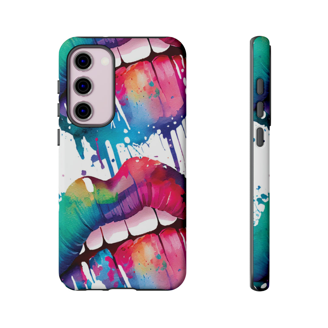 Cute Samsung Phone Case | Aesthetic Samsung Phone Case | Smile Lips Colorful | Galaxy S23, S22, S21, S20 | Luxury Double Layer | Cool - Studio40ParkLane