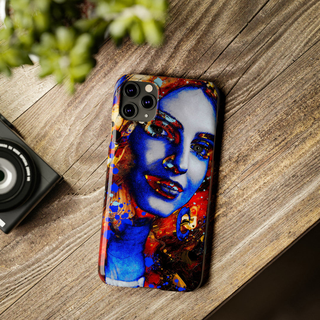 Slim Cute Phone Cases for Iphone - | iPhone 15 Case | iPhone 15 Pro Max Case, Iphone 14 Case, Iphone 14 Pro Max, Iphone 13, Marble Splash Face - Studio40ParkLane