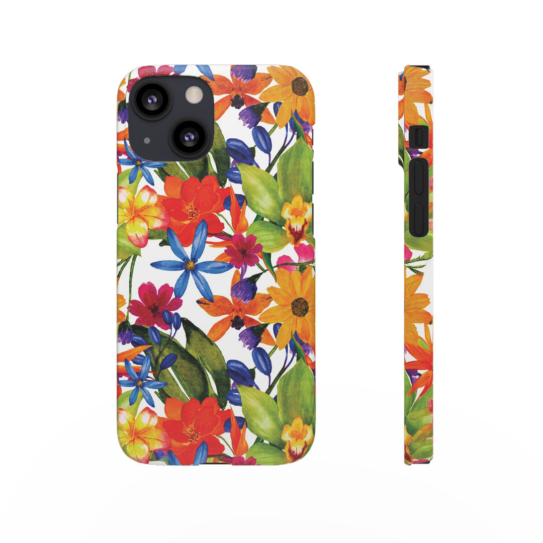 Sleek Snap Colorful Flowers Cute Phone Case for iPhone 16 15 14 13 12 11 X Xs Max Xr Pro Plus Samsung Galaxy S24 S23 S22 S21 S20 Note Ultra