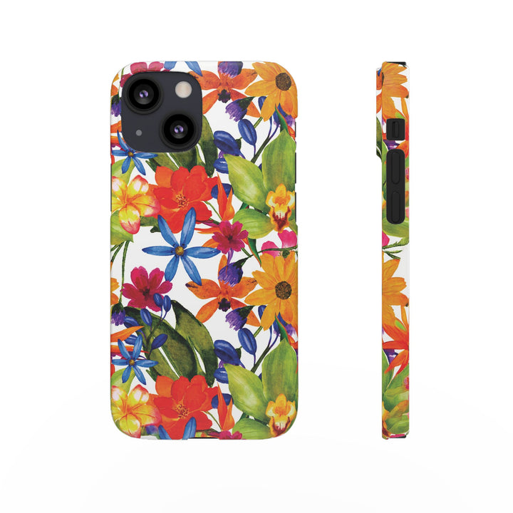 Sleek Snap Colorful Flowers Cute Phone Case for iPhone 16 15 14 13 12 11 X Xs Max Xr Pro Plus Samsung Galaxy S24 S23 S22 S21 S20 Note Ultra
