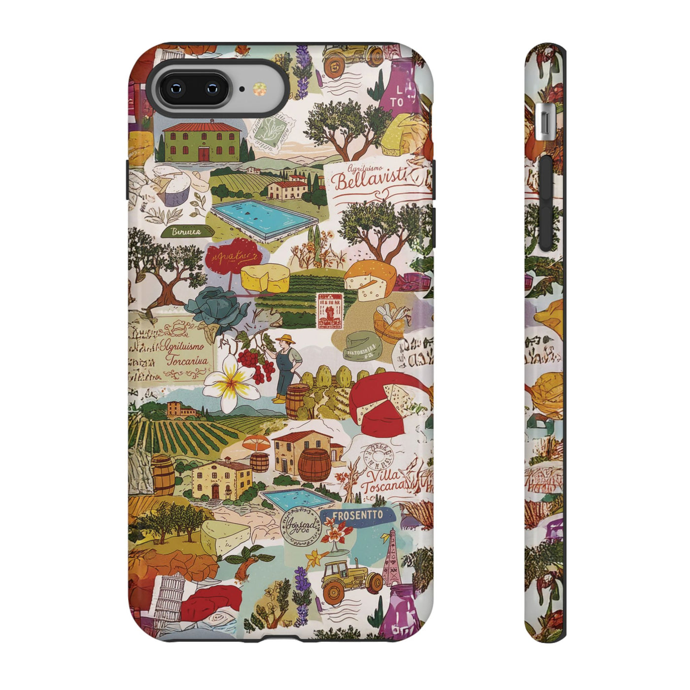 Italy Tuscany Coquette Collage Tough Premium Phone Case - For iPhone 17 Pro Max iPhone 16 Pro iPhone 15 Iphone 14 Plus 13 Pro 12 11 10 XR - Studio40ParkLane
