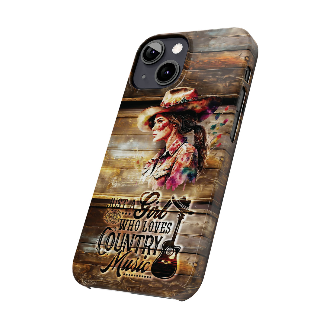 Slim Cute Phone Cases for Iphone - | iPhone 15 Case | iPhone 15 Pro Max Case, Iphone 14 Case, Iphone 14 Pro Max, Iphone 13, Country Music Girl - Studio40ParkLane