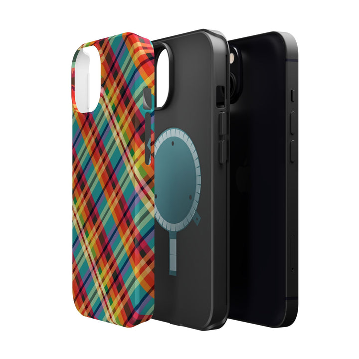 Checkered Plaid Magsafe Gift for Her Cute Phone Case for Iphone, | iPhone 16 | iPhone 15 Pro Max, Iphone 14 Pro Max, 13 12 11 10 9 8 7 - Studio40ParkLane