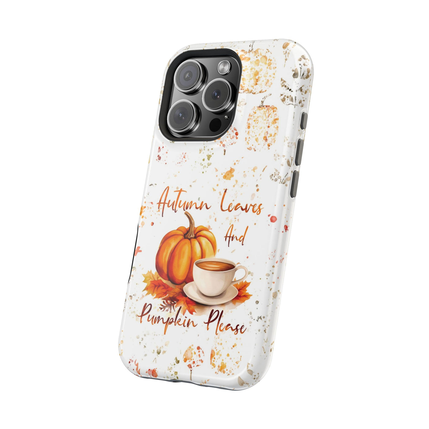 Fall Leaves Pumpkins Tough Magsafe Cute Phone Cases for Iphone | iPhone 15 Case | iPhone 15 Pro Max Case, Iphone 14, Iphone 14 13 12 11 10 9 8 7 - Studio40ParkLane