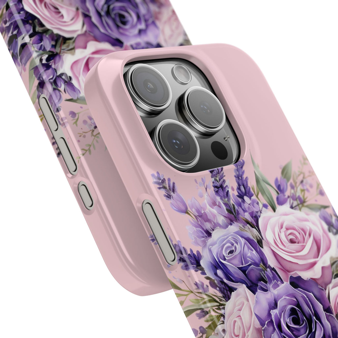 Slim Lavender Bouquet Flowers Cute Phone Cases for Iphone 16 Pro Max | iPhone 15 Case | iPhone 15 Pro Max Case, Iphone 14, Iphone 14 Pro Max, Iphone 13 12 11 8 7