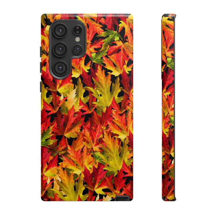 Fall Leaves Impact Resistant, Cute Phone Cases for Samsung S24, S23, S22, S21, IPhone 15 pro Iphone 14 pro Iphone 13 IPhone 12 Iphone 11 - Studio40ParkLane