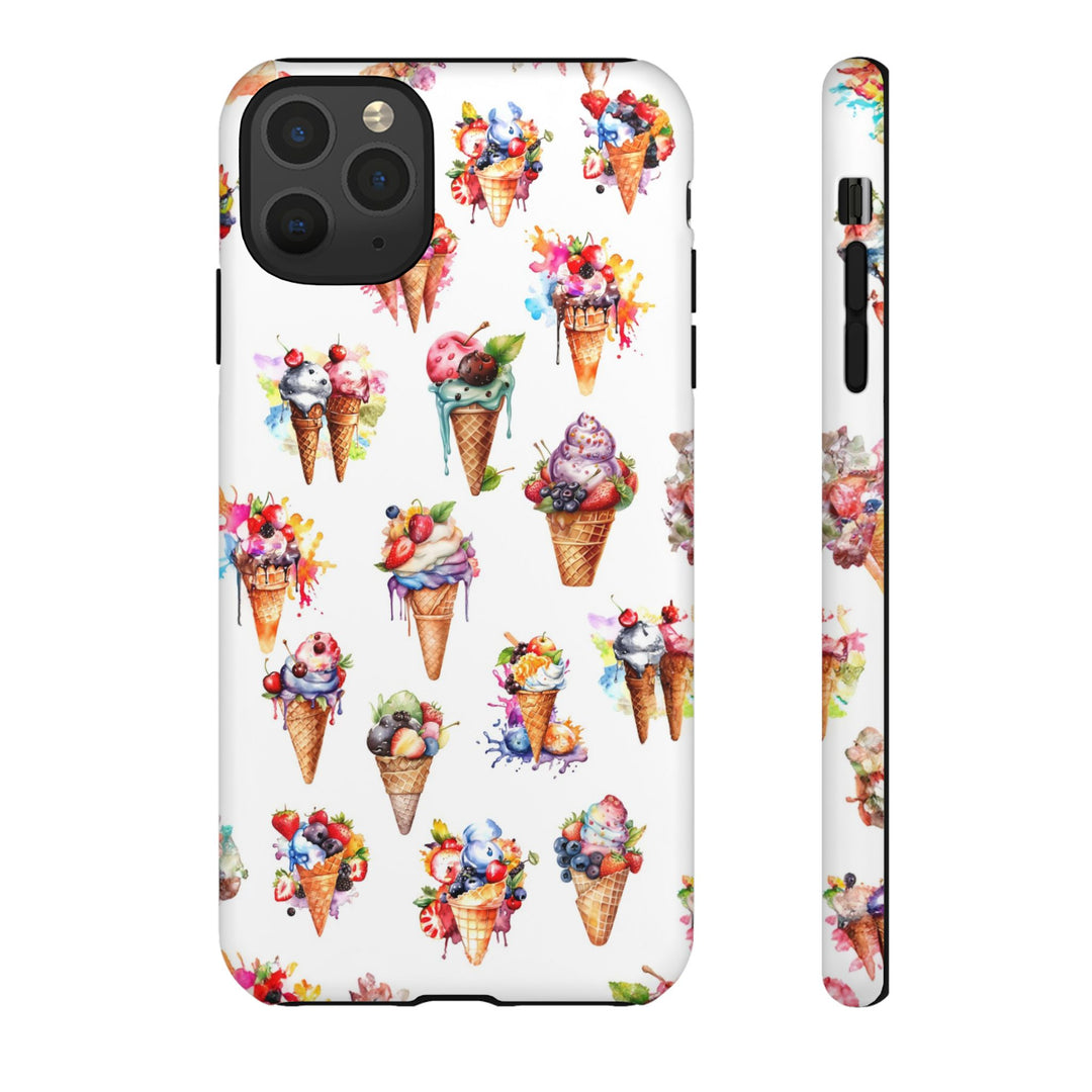 Impact Resistant, Summer Icecream, Cute Phone Cases for Samsung S24, S23, S22, S21, IPhone 15 pro, Iphone 14 pro, Iphone 13 IPhone 12, Iphone 11 - Studio40ParkLane