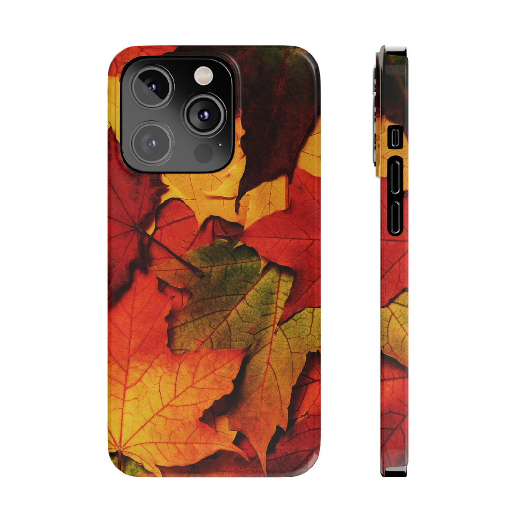 Slim Autumn Fall Leaves Gift Cute Phone Cases for Iphone 16 | iPhone 15 Case | iPhone 15 Pro Max Case, Iphone 14, Iphone 14 Pro Max, Iphone 13, Slim Mom Dad Gift - Studio40ParkLane