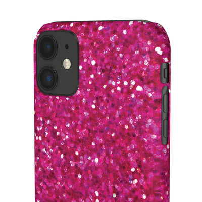 Snap Non-Glitter Muted Pink Play on "Faux" Glitter Effect Cute Phone Cases for Samsung and Iphone, 16, 15, 14, S24, S23, S22, S21, S20, Plus and Ultra