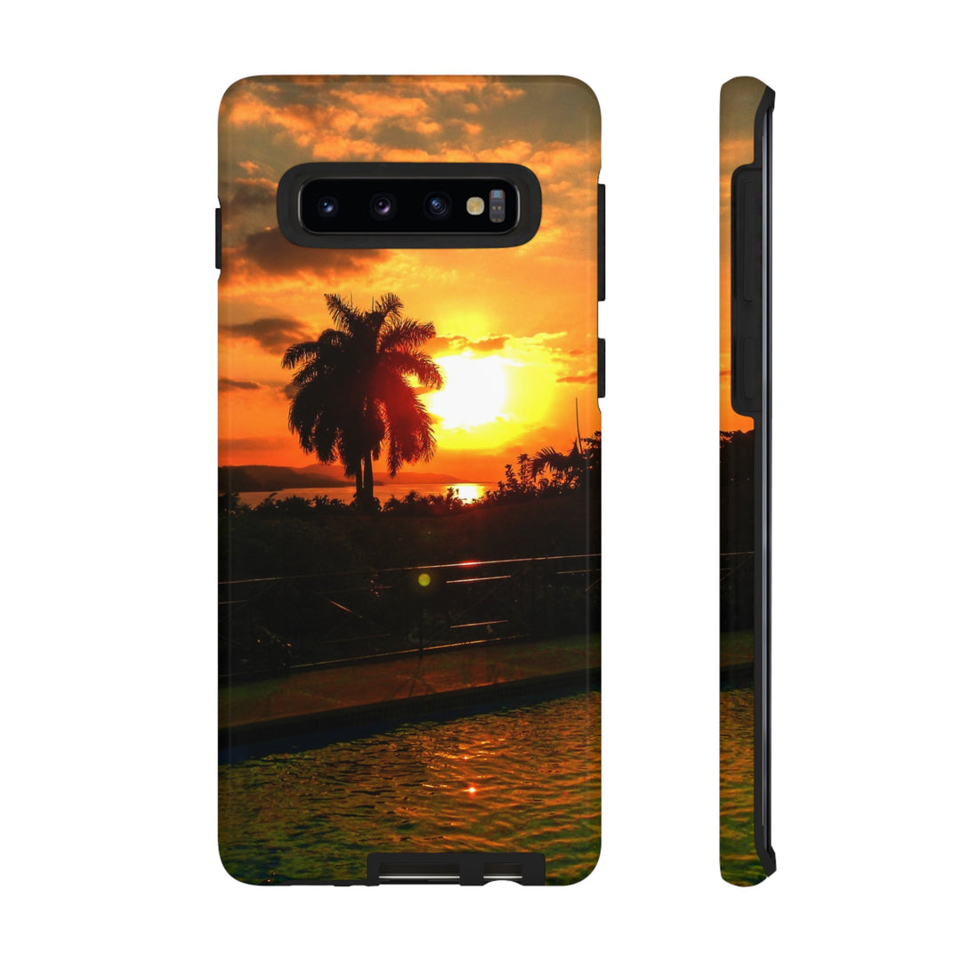 Cute Samsung Case | Cool Iphone Case | Summer Jamaica Pool Sunset, Samsung S24, S23, S22, S21, IPhone 15 Case | Iphone 14 Case, Iphone 13 Case - Studio40ParkLane