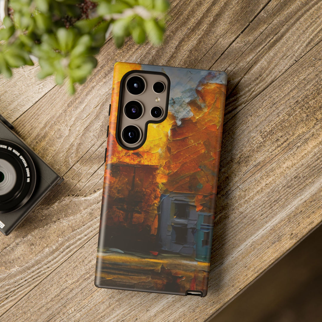Impact Resistant, Fall Leaves Oil Painting, Cute Phone Cases for Samsung S24, S23, S22, S21, IPhone 15 pro Iphone 14 pro Iphone 13 IPhone 12 Iphone 11 - Studio40ParkLane