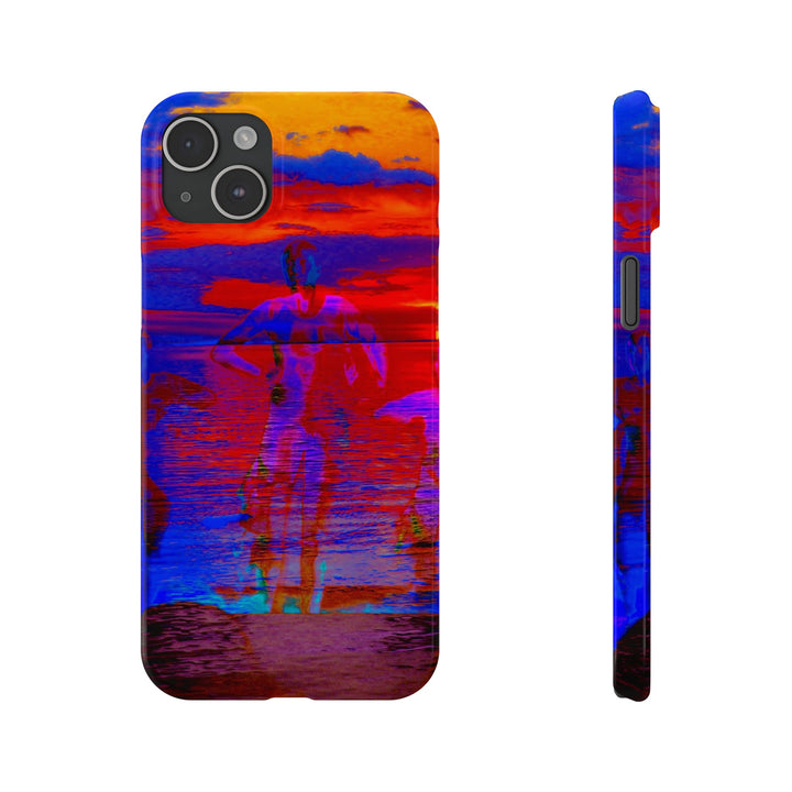 Slim Cute Phone Cases for Iphone | iPhone 15 Case | iPhone 15 Pro Max, Iphone 14 Case, Iphone 14 Pro Max, Iphone 13, Red Blue Sunset - Studio40ParkLane