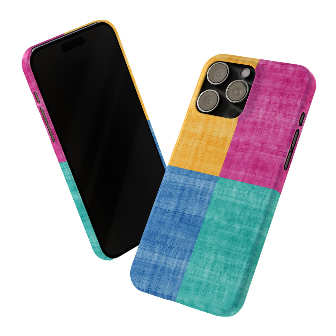Slim Cute Phone Cases for Iphone | iPhone 15 Case | iPhone 15 Pro Max Case, Iphone 14, Iphone 14 Pro Max, Iphone 13, Abstract Color Blocks - Studio40ParkLane