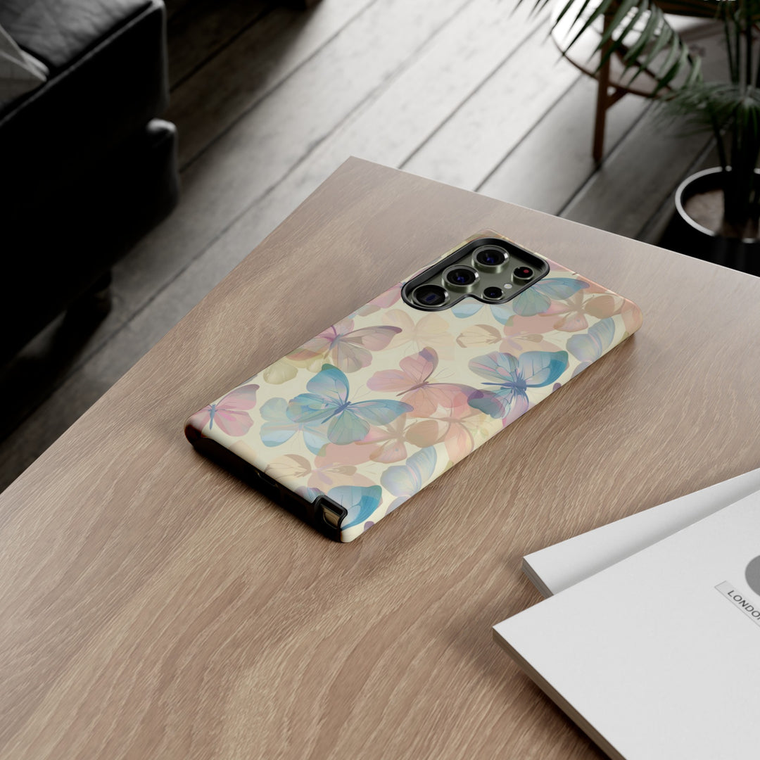 Cute Samsung Case | Cool Iphone Case | Summer Pastel Butterflies, Samsung S24, S23, S22, S21, IPhone 15 Case | Iphone 14 Case, Iphone 13 Case - Studio40ParkLane