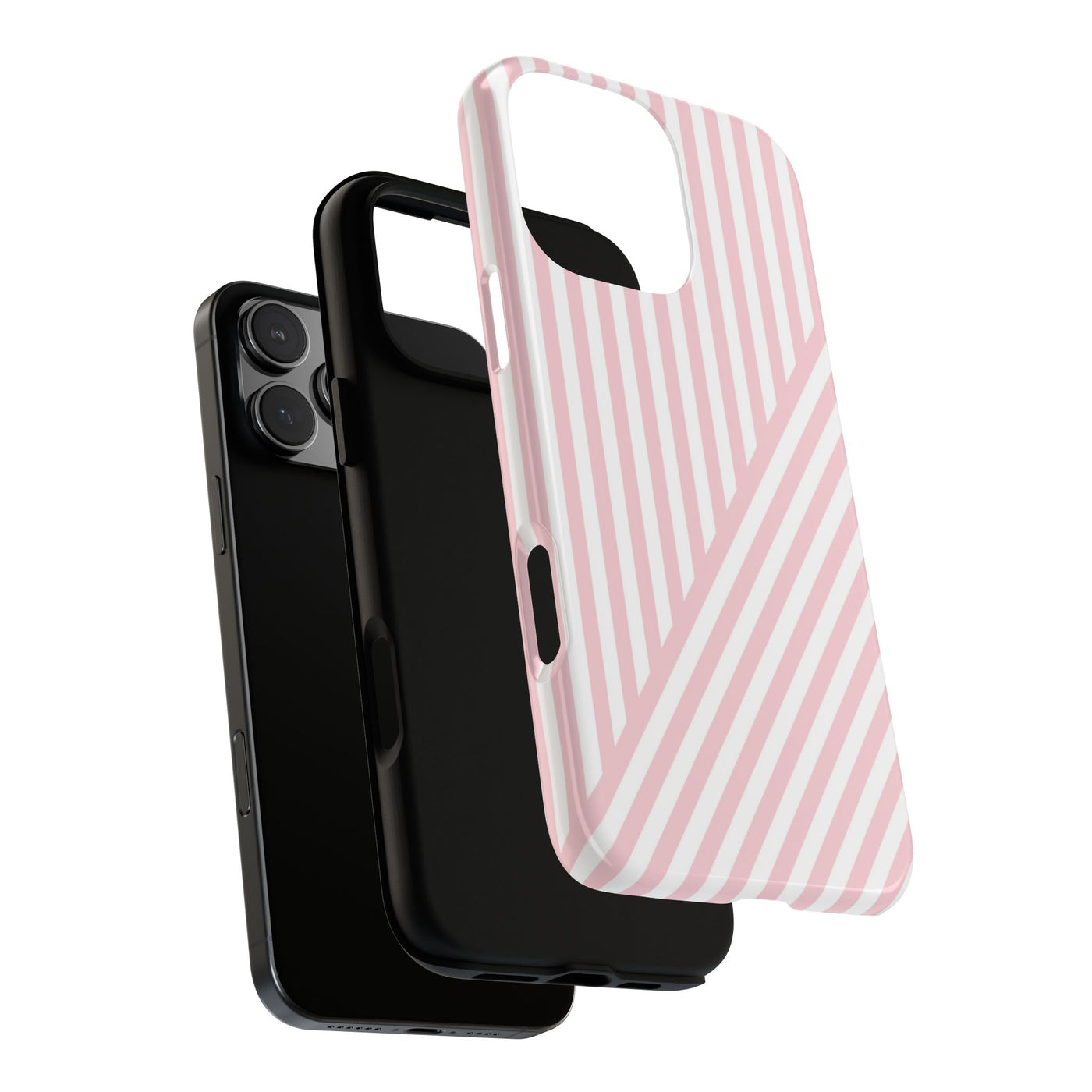 Custom Personalized Tough Phone Case - Aesthetic Stripes - For iPhone 17 Pro Max iPhone 16 Pro iPhone 15 Iphone 14 Iphone 13 Plus 13 12 11 - Studio40ParkLane