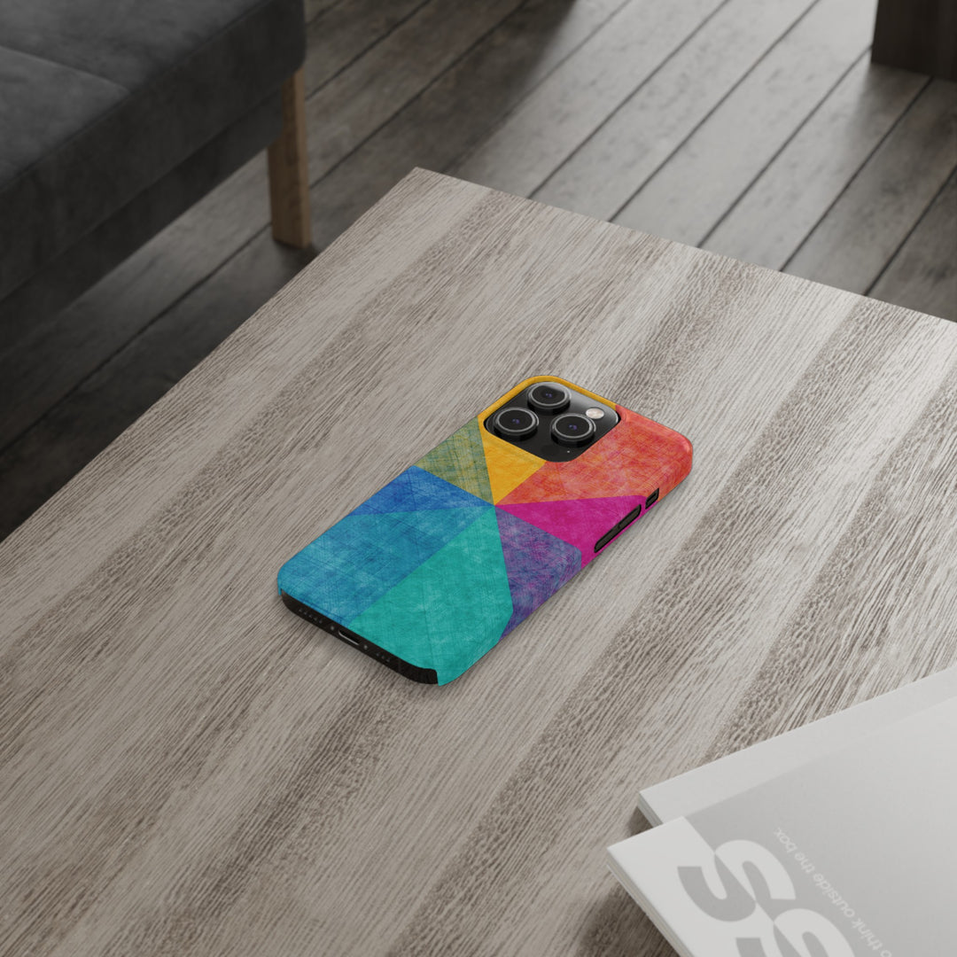 Slim Cute Phone Cases for Iphone | iPhone 15 Case | iPhone 15 Pro Max Case, Iphone 14, Iphone 14 Pro Max, Iphone 13, Abstract Colored Shapes - Studio40ParkLane