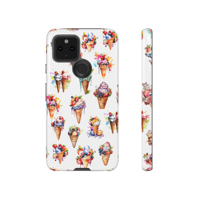 Impact Resistant, Summer Icecream, Cute Phone Cases for Samsung S24, S23, S22, S21, IPhone 15 pro, Iphone 14 pro, Iphone 13 IPhone 12, Iphone 11