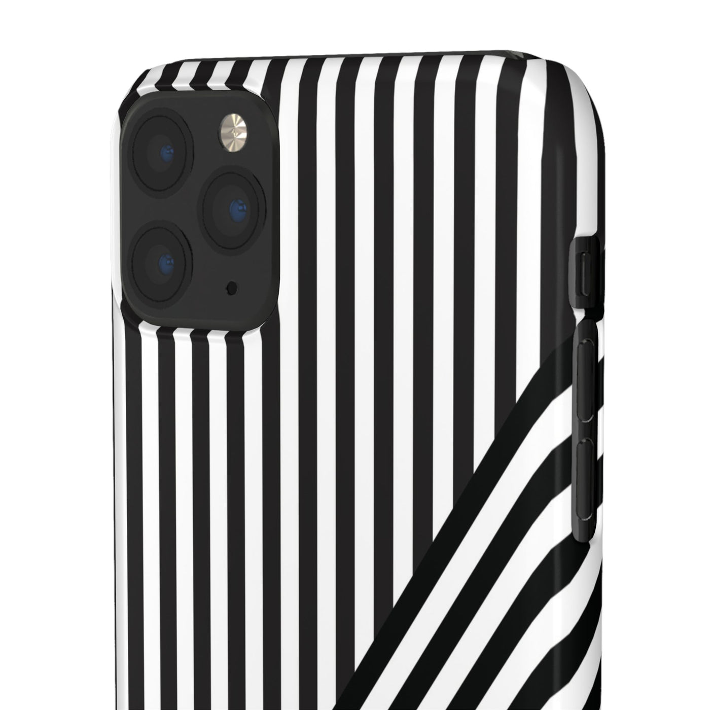 Aesthetic Black White Stripes Cute Phone Case Sleek Snap - For iPhone 17 Pro Max iPhone 16 Pro iPhone 15 Iphone 14 Plus 13 Pro 12 11 10 Gift - Studio40ParkLane