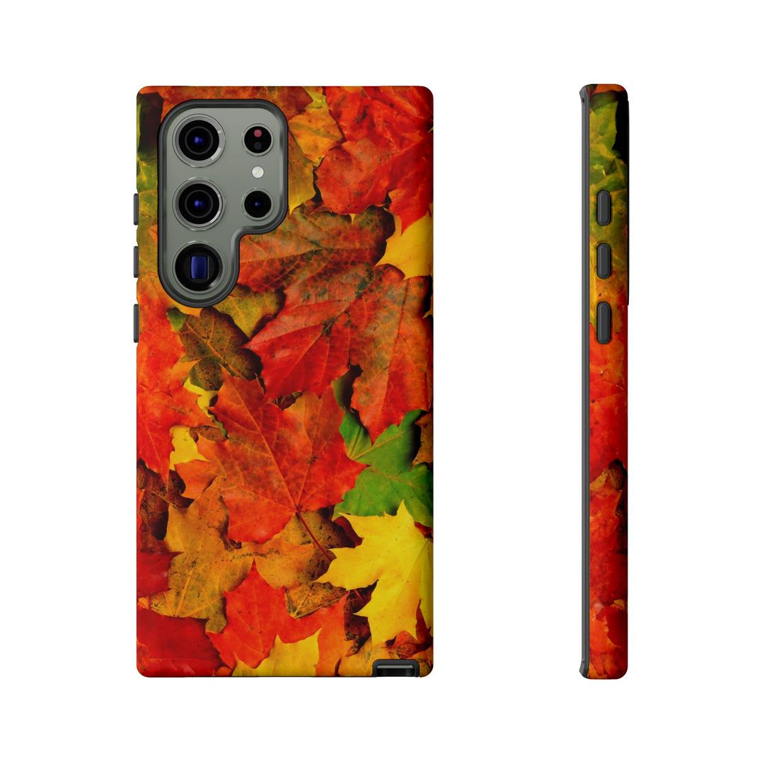 Fall Leaves Impact Resistant, Cute Phone Cases for Samsung S24, S23, S22, S21, IPhone 15 pro Iphone 14 pro Iphone 13 IPhone 12 Iphone 11 - Studio40ParkLane