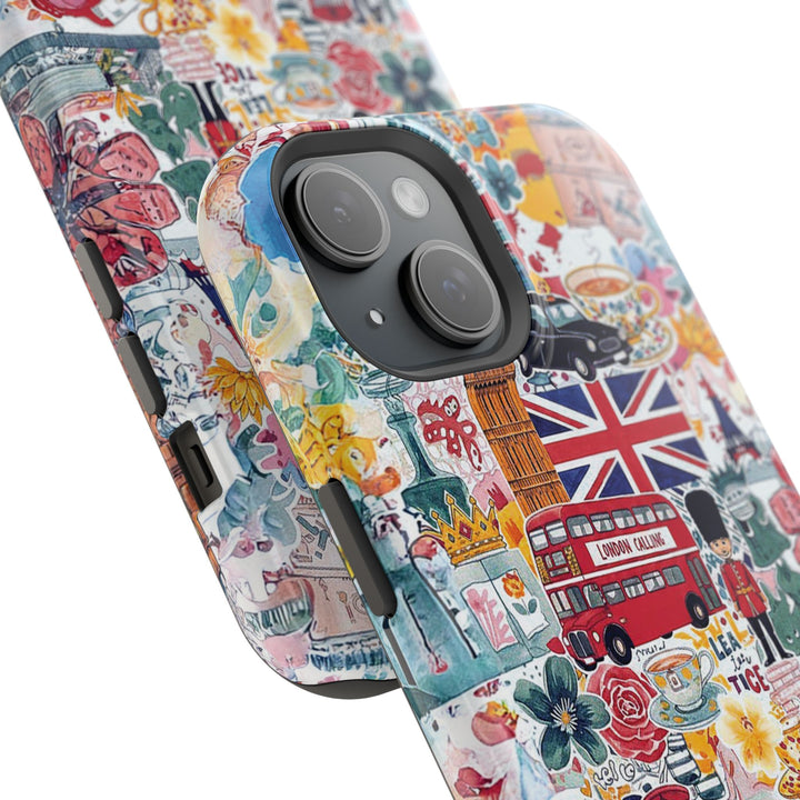 London England Coquette Collage Tough Magsafe Cute Phone Cases for Iphone | iPhone 17 Pro Max Case, Iphone 16, Iphone 15 14 13 12 11 10 9 - Studio40ParkLane