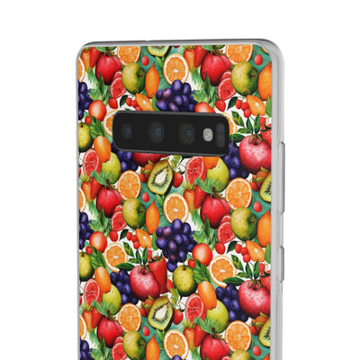 Cute Flexi Phone Cases, Summer Fruit Mix, Compatible with Samsung Galaxy S23, Samsung S22, Samsung S21, Samsung S20, Galaxy S20 Ultra