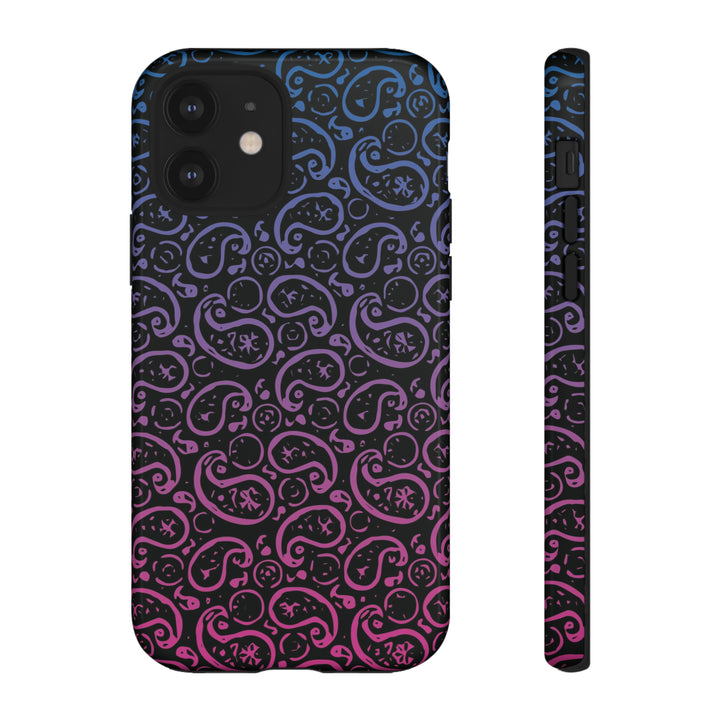 Cute IPhone Case | iPhone 15 Case | iPhone 15 Pro Max Case, Iphone 14 Case, Iphone 14 Pro Max Case IPhone Case for Art Lovers, Paisley Blue Pink - Studio40ParkLane