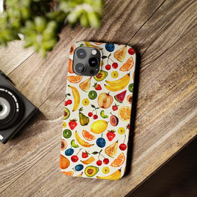 Fruit Mix Display Slim Cute Phone Cases for Iphone  | iPhone 15 Case | iPhone 15 Pro Max Case, Iphone 14, Iphone 14 Pro Max, Iphone 13